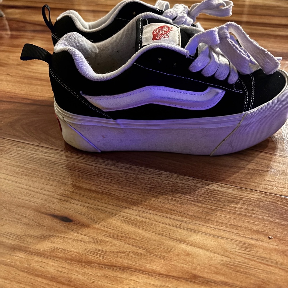 Vans Kids Black and White Sneakers